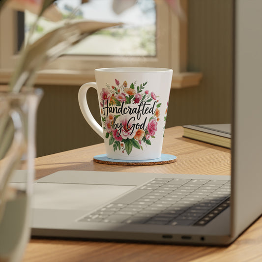 Handcrafted by God Latte Mug – Christian Identity & Daily Inspiration