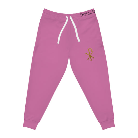 Chi Rho Women’s Christian Sweatpants in Pink – Comfort and Victory in Christ