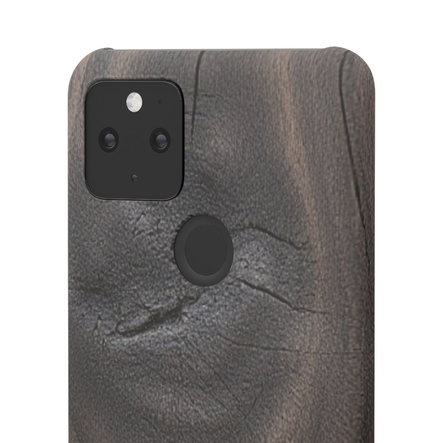 Google Pixel 5 Snap Case – Dark Wood Grain Design