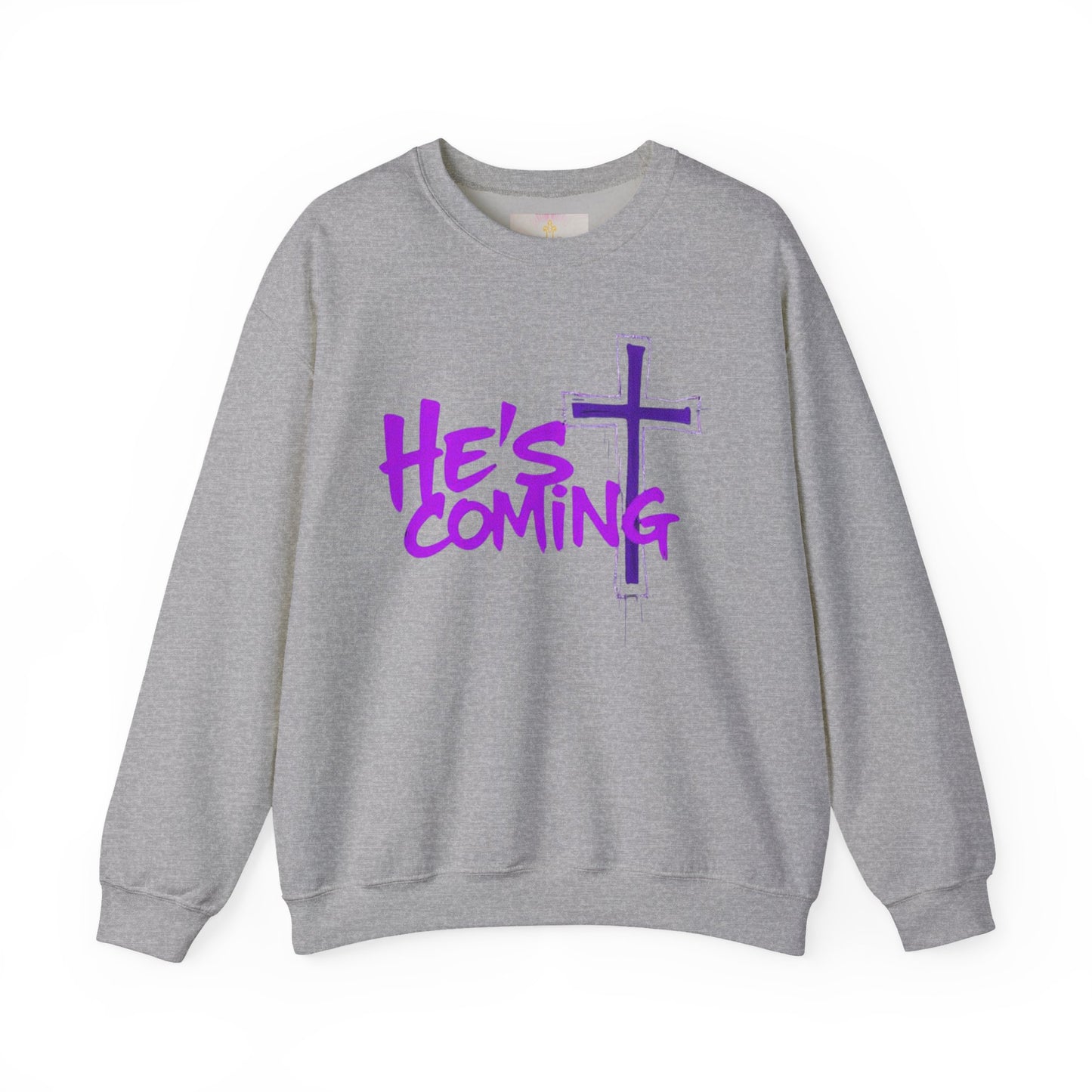 Faithful & Bold Women’s Sweatshirt – “He’s Coming” Christian Prophecy Apparel