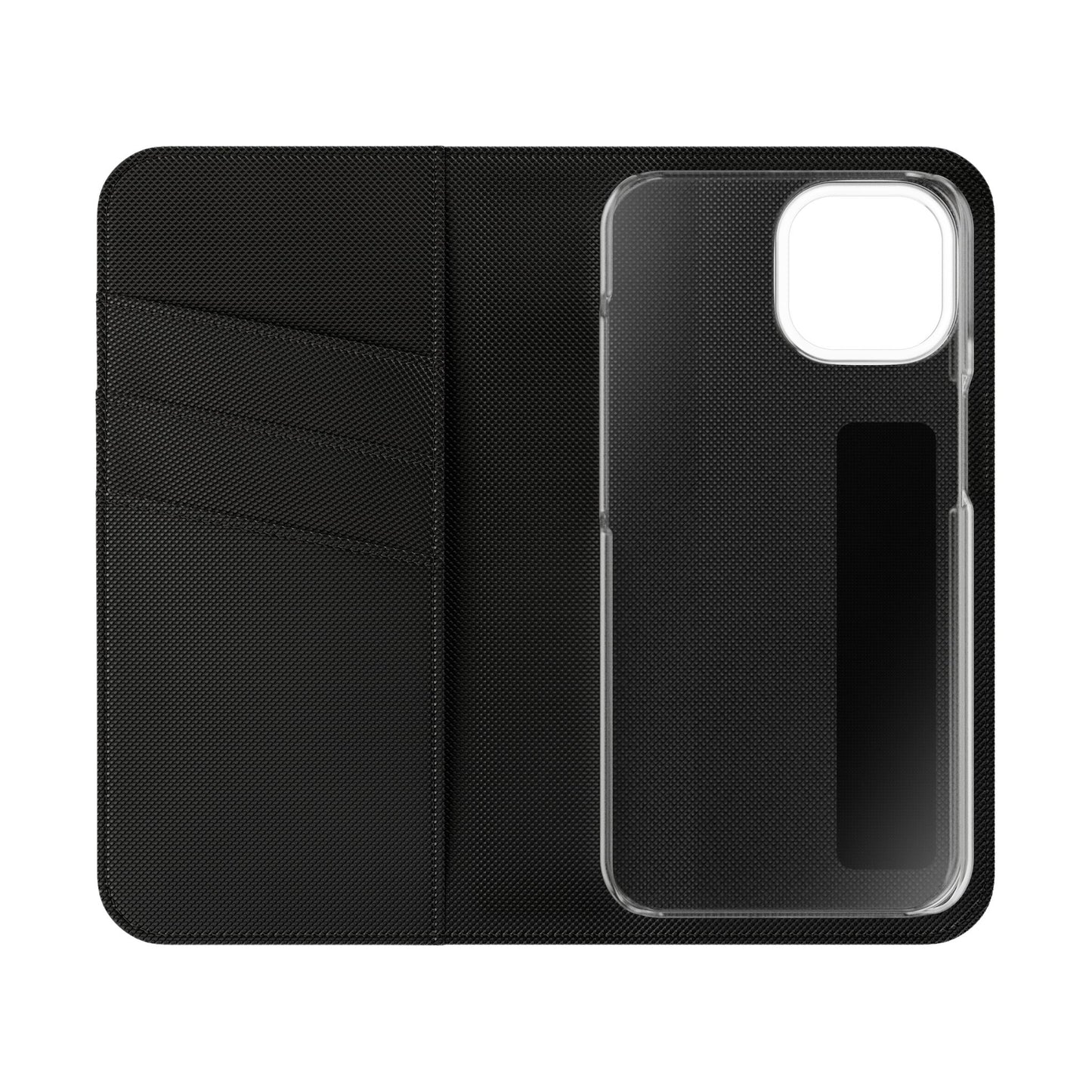 Black with Gold Cross & 1 Corinthians 1:18 - iPhone Flip/Wallet Phone Case