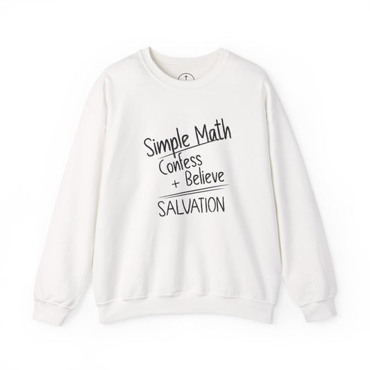 Simple Math Women’s Sweatshirt – Faith Pullover (Black Chalk)