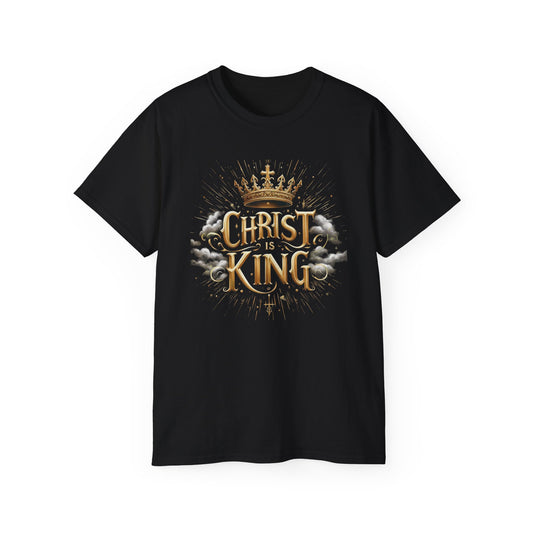 Men’s “Christ is King” Christian T-Shirt – Bold Faith Declaration Tee