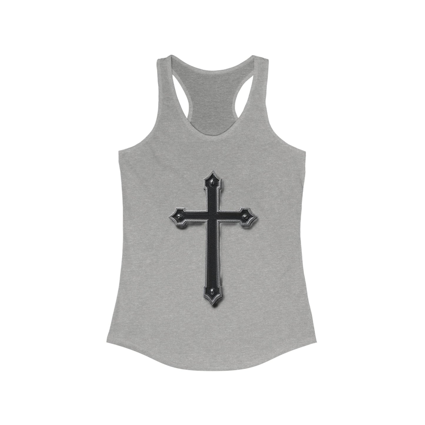 Warrior’s Black Cross Women’s Racerback Tank | Ephesians 6:11