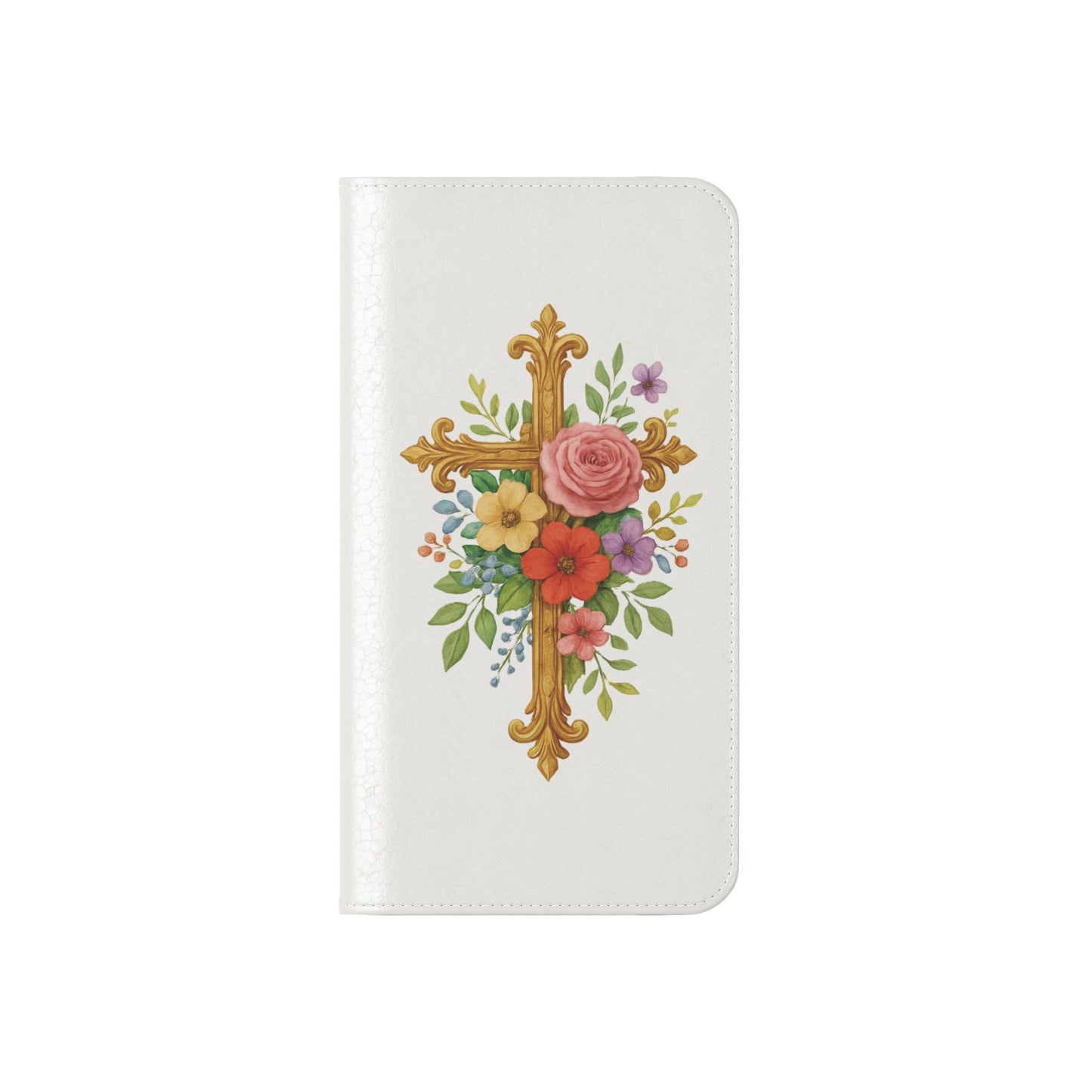 Floral Cross Wallet Case for iPhone – Faith in Bloom