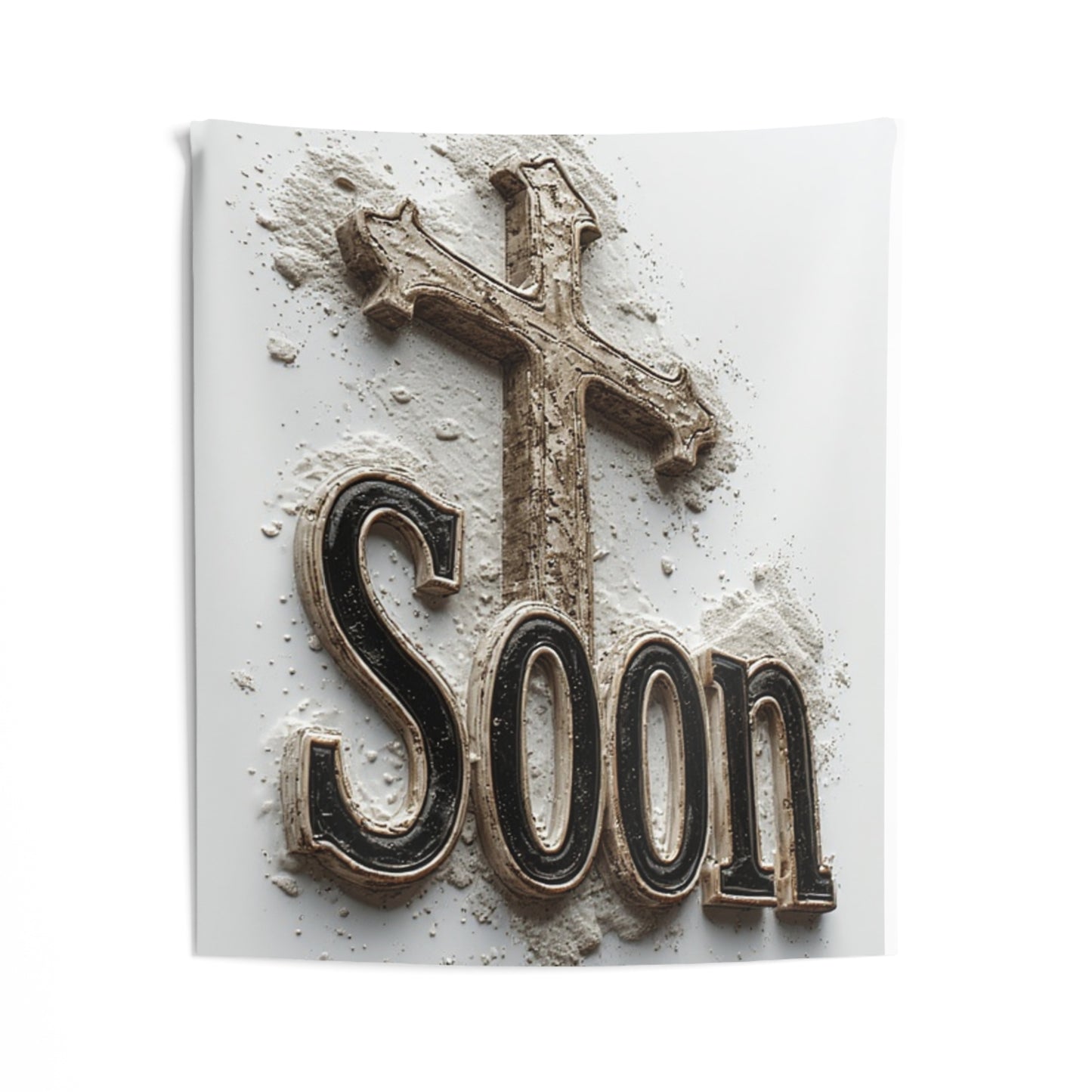 Soon the - Eternal Promise – Cross Wall Tapestry Indoor Wall Tapestry