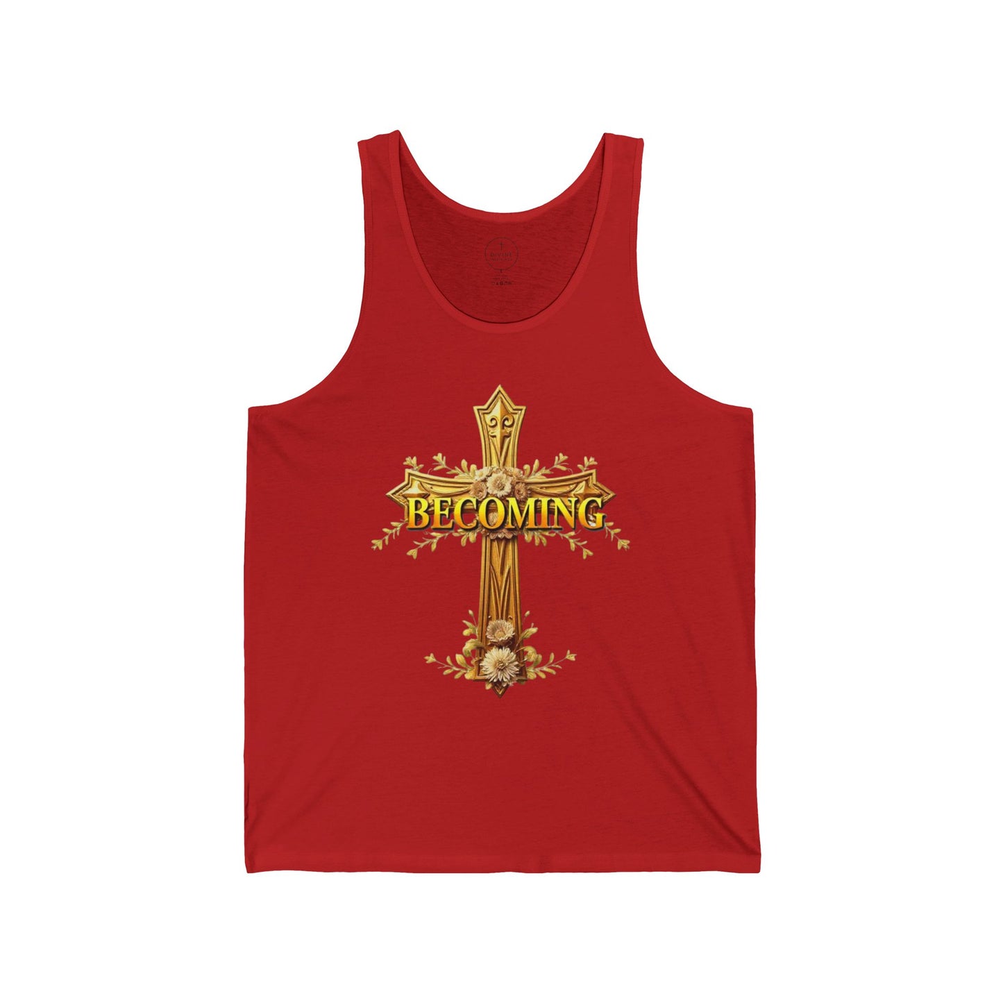 Becoming Women’s Tank Top – Gold Cross Edition
