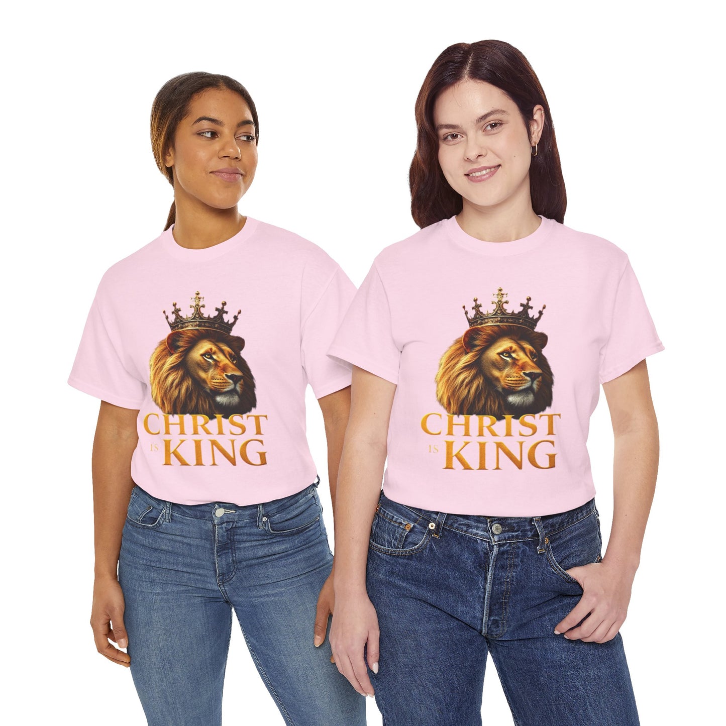 Christ Is King – Lion & Cross Women’s Christian Tee