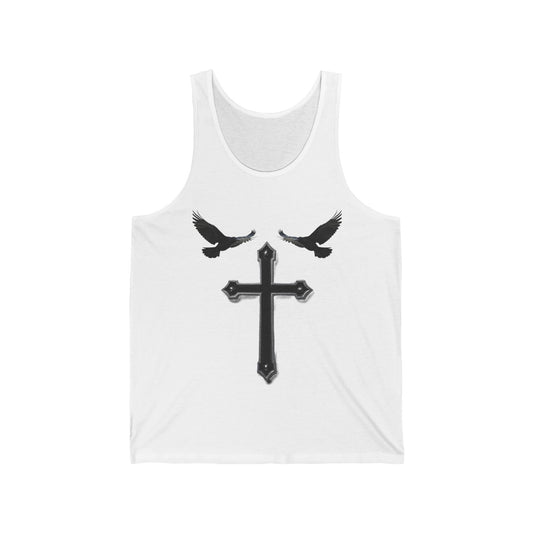 God’s Grace: Cross & Ravens Women's Tank Top – Christian Apparel