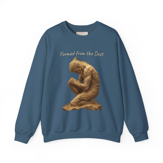 Formed from the Dust (Light Lettering) | Men’s Christian Sweatshirt with Genesis 2:7