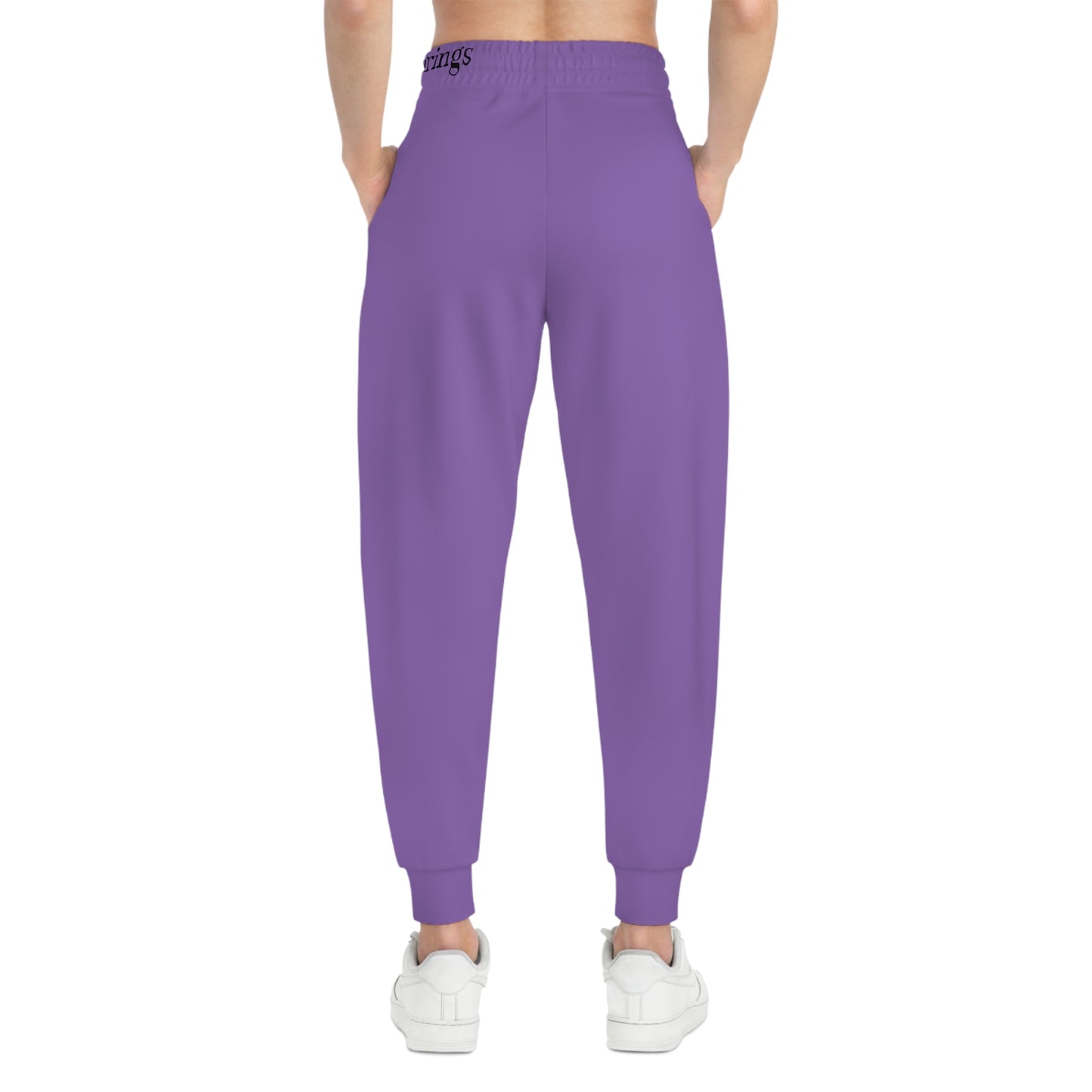 Blooming Faith Women's Jogging Pants in Purple with Floral Cross Design