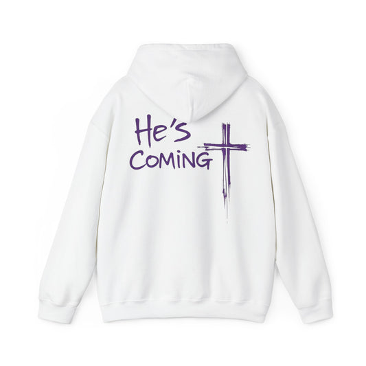 Awaiting Glory – "He's Coming" Women's Christian Hoodie