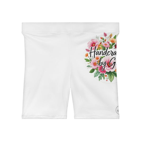 Handcrafted by God Women’s Biking Shorts – Fearfully and Wonderfully Made