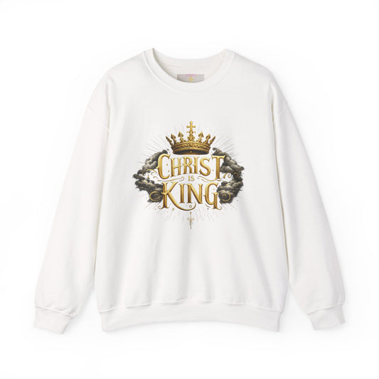 Christ is King (Gold) - Women's Christian Sweatshirt