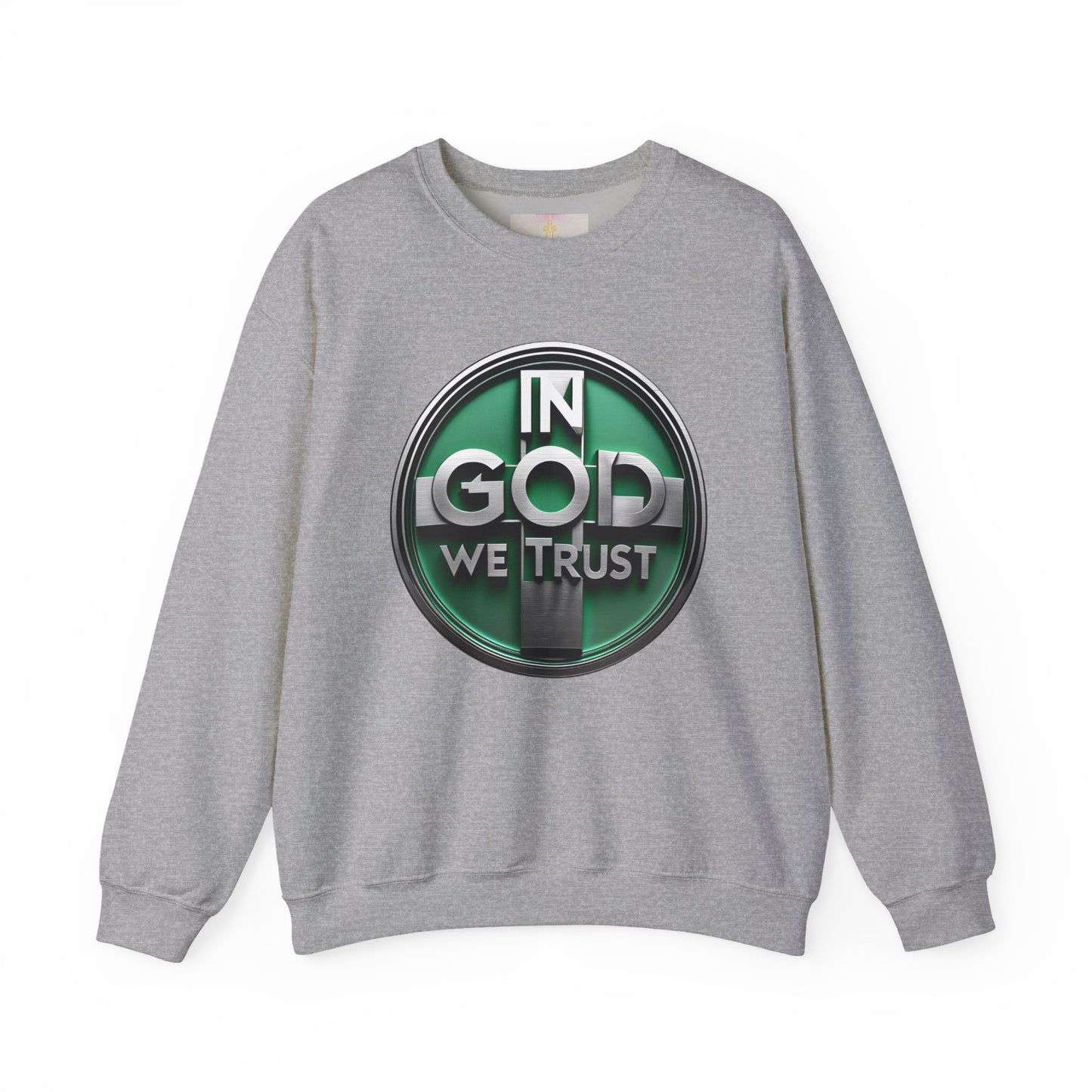 Radiant Faith Women's Sweatshirt – “In God We Trust” Cozy Christian Wear