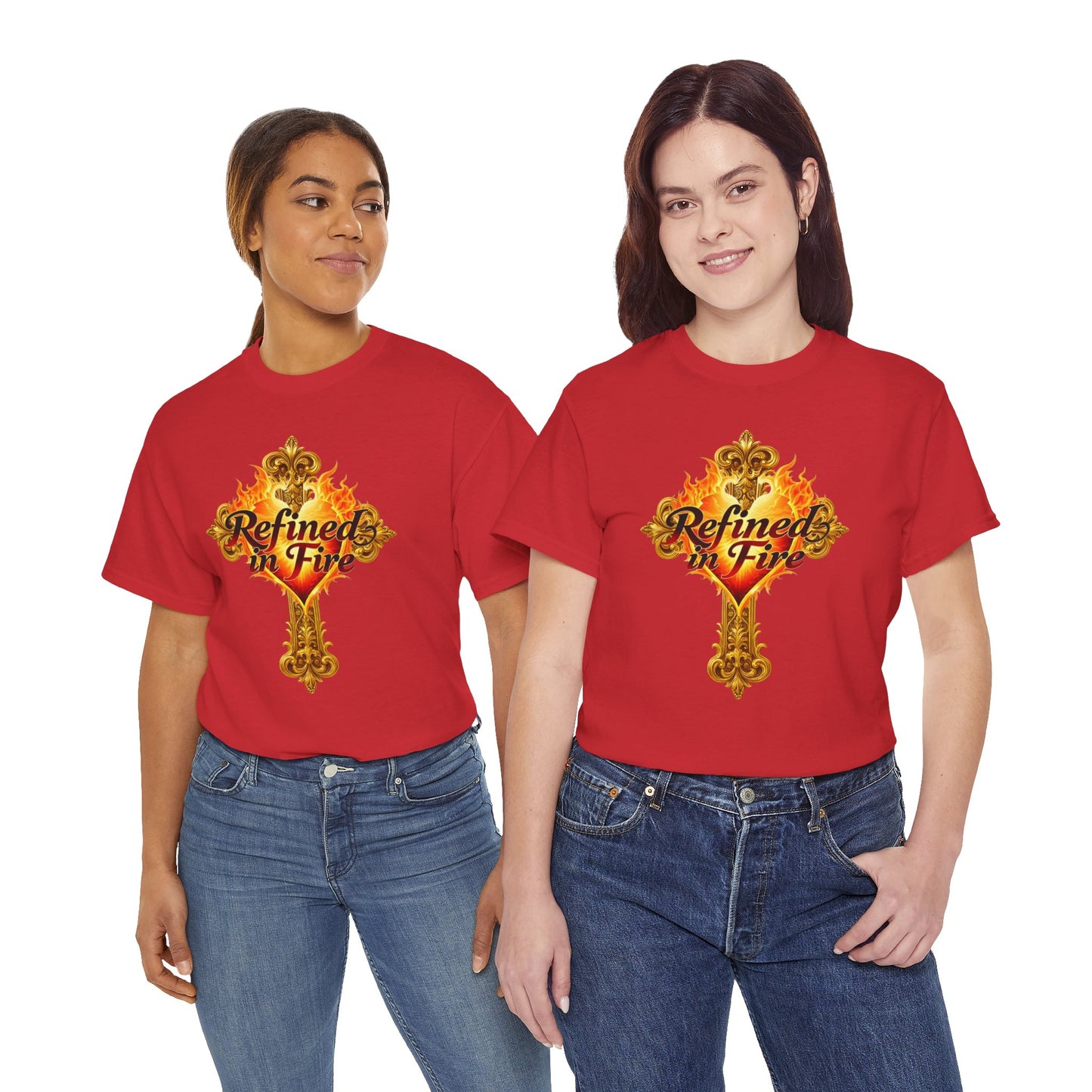 Refined in Fire — Women's Ornate Christian T-Shirt