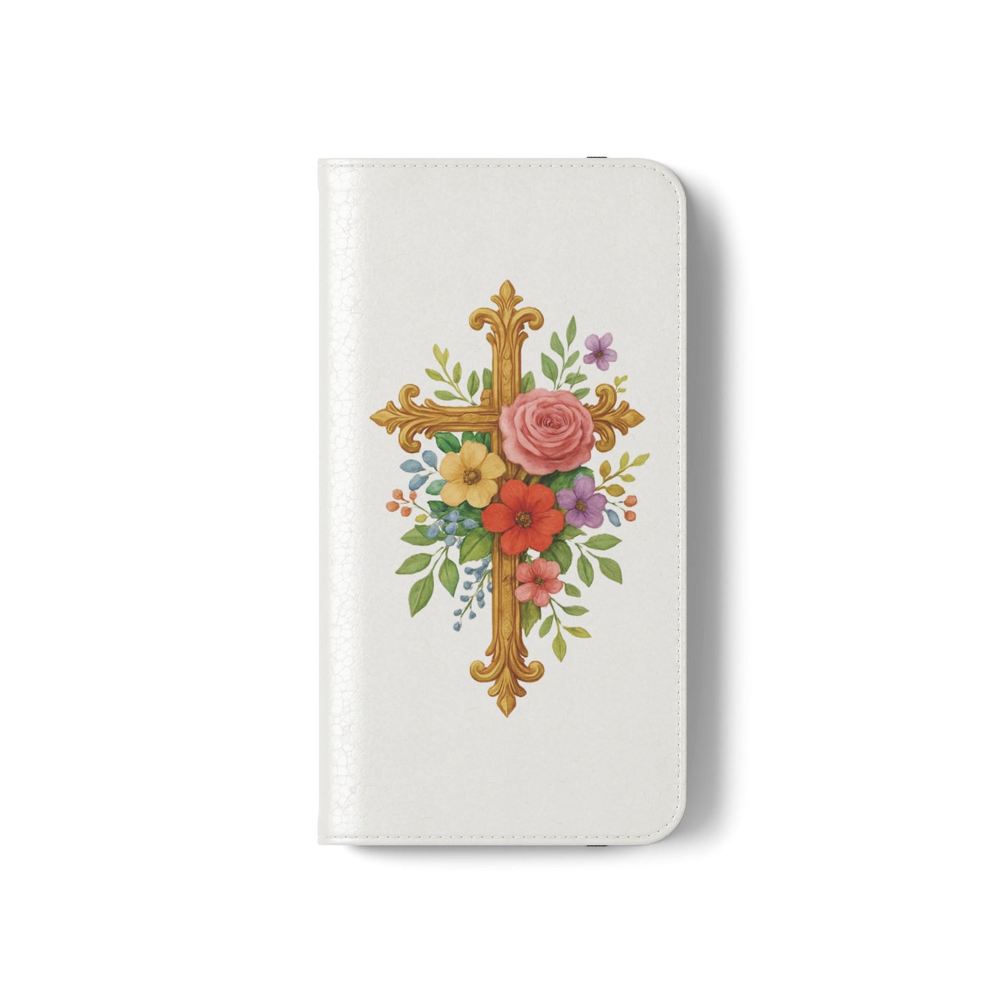 Floral Cross Wallet Case for Samsung– Faith in Bloom