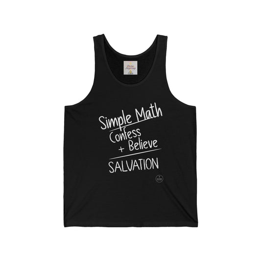 Simple Math Women’s Tank – Bold Faith (White Chalk)