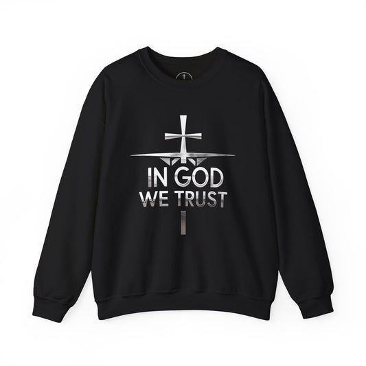 In God We Trust (Silver Ed.) - Men’s Christian Sweatshirt