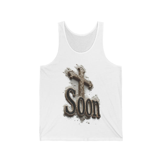 Soon: The Coming King Cross Tank – Men’s Faith Apparel