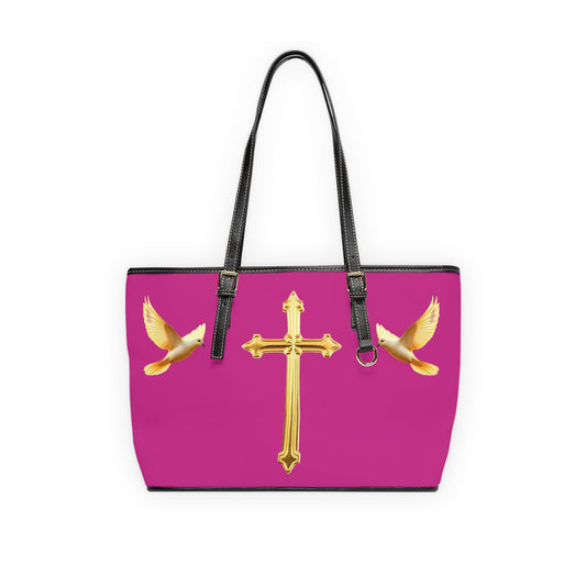 Faith, Peace, and Renewal Shoulder Bag in Fuchsia