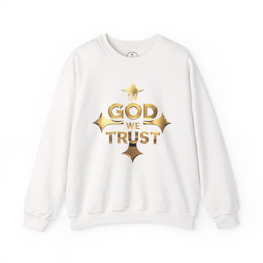 In God We Trust (Gold) - Men’s Christian Sweatshirt