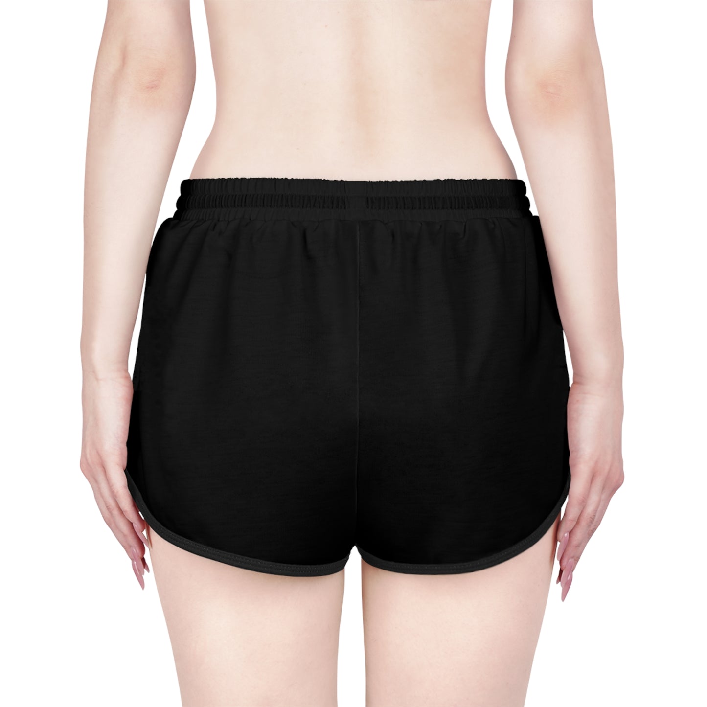 Radiant Faith Women's Shorts in Black with Chi Rho Design