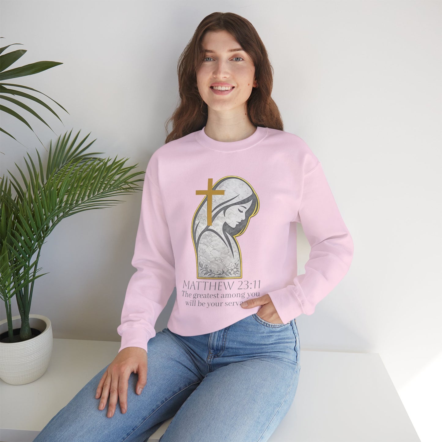 Humble Servant - Women's Christian Sweatshirt (Dark Lettering)