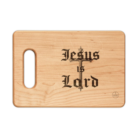 Jesus Is Lord — Bold Cross Cutting Board