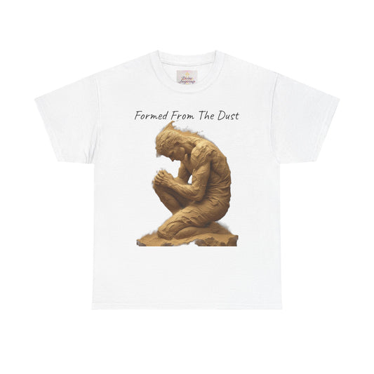 Formed from the Dust | Men’s Christian T-Shirt with Genesis 2:7 (Dark Lettering)