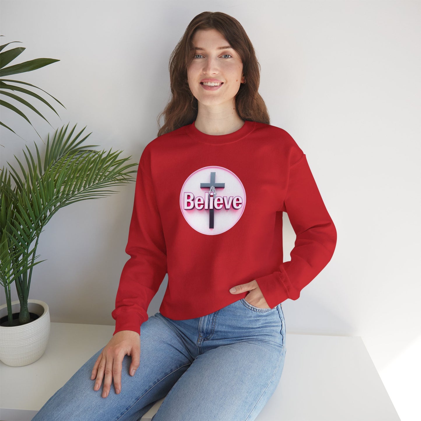 Believe | Women’s Christian Sweatshirt with John 11:40