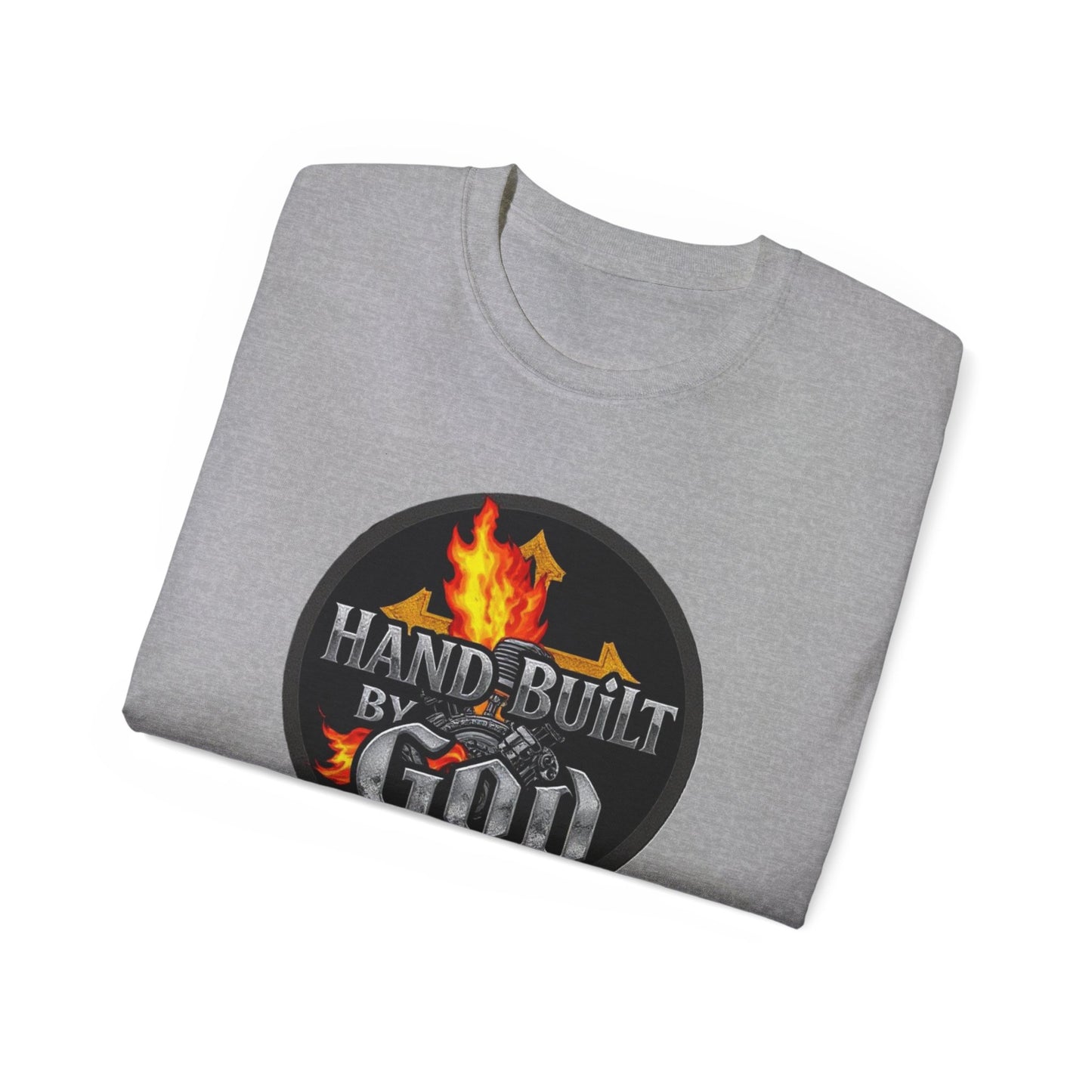 Men’s “Hand Built By God” Christian T-Shirt