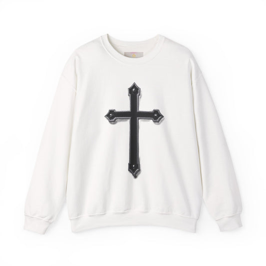 Warrior’s Black Cross Women’s Christian Sweatshirt | Ephesians 6:11