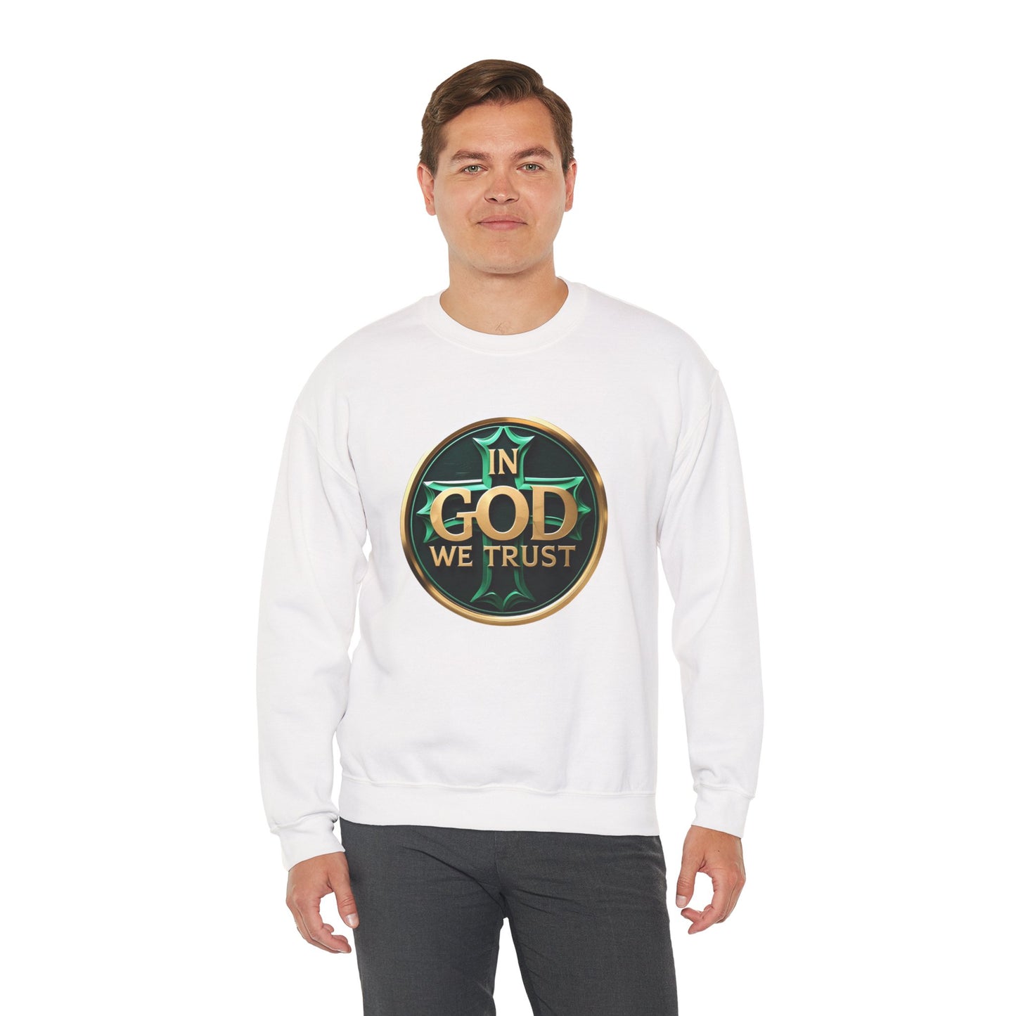Men’s In God We Trust Sweatshirt – Bold Faith Statement