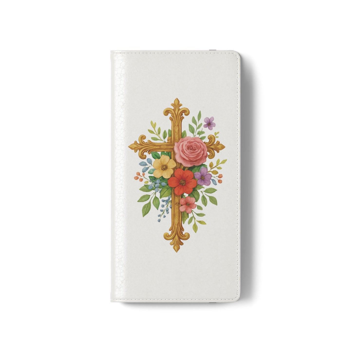 Floral Cross Wallet Case for Samsung– Faith in Bloom