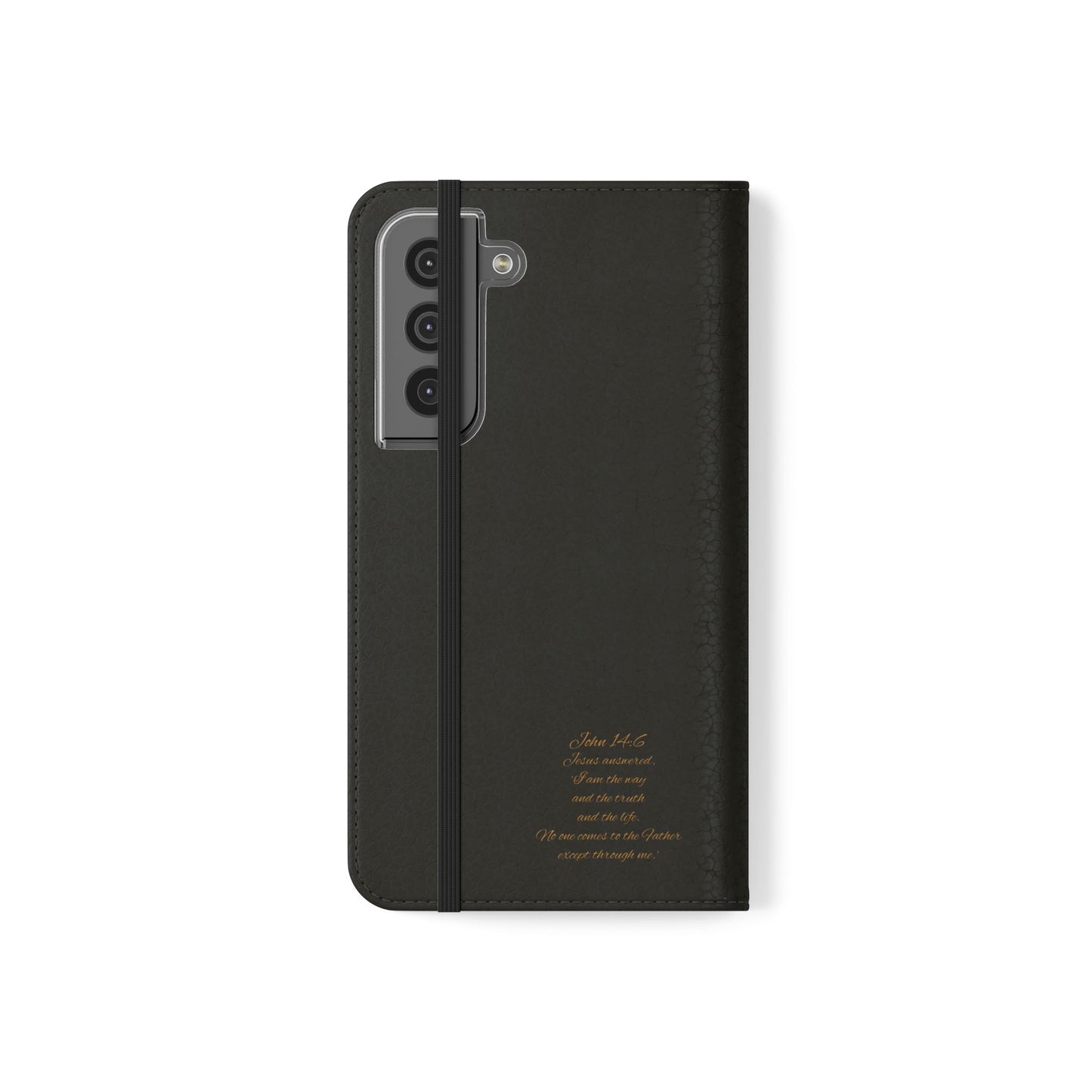 Black Chi Rho Symbol Wallet Case for Samsung– “I am the Way, the Truth, the Life”