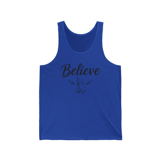 Believe in Christ – Women’s Christian Tank Top with Romans 10:9