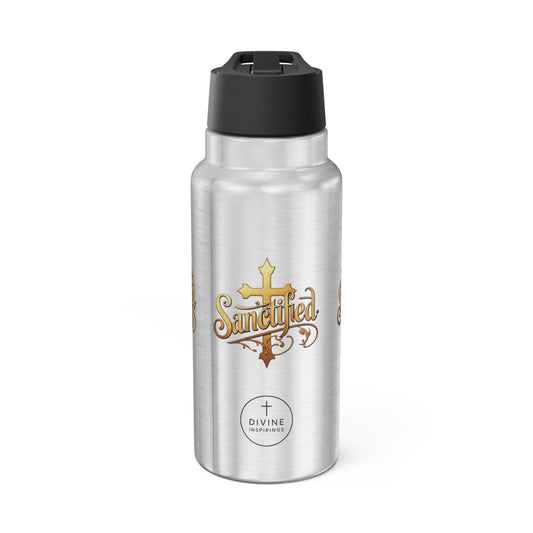 Sanctified Stainless Steel Gator Tumbler – Bold Faith Hydration