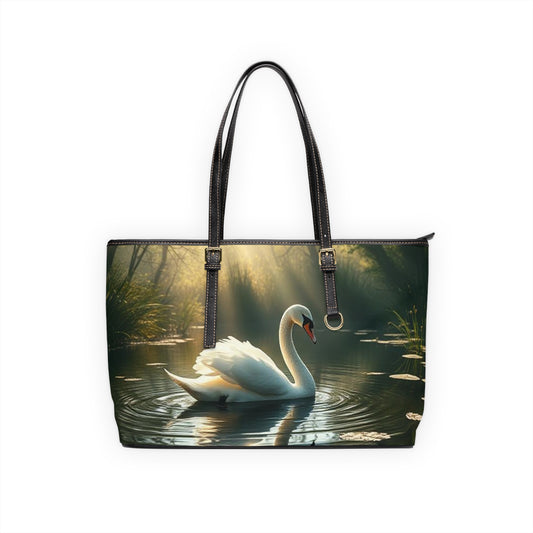 Divine Grace - White Swan Shoulder Bag