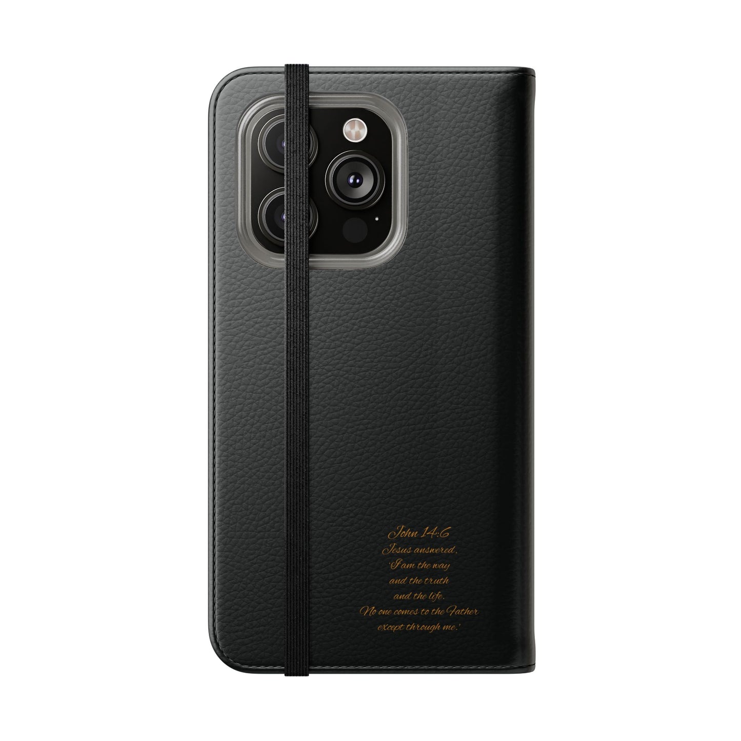 Black Chi Rho Folding Case for iPhone – Faith in Every Step
