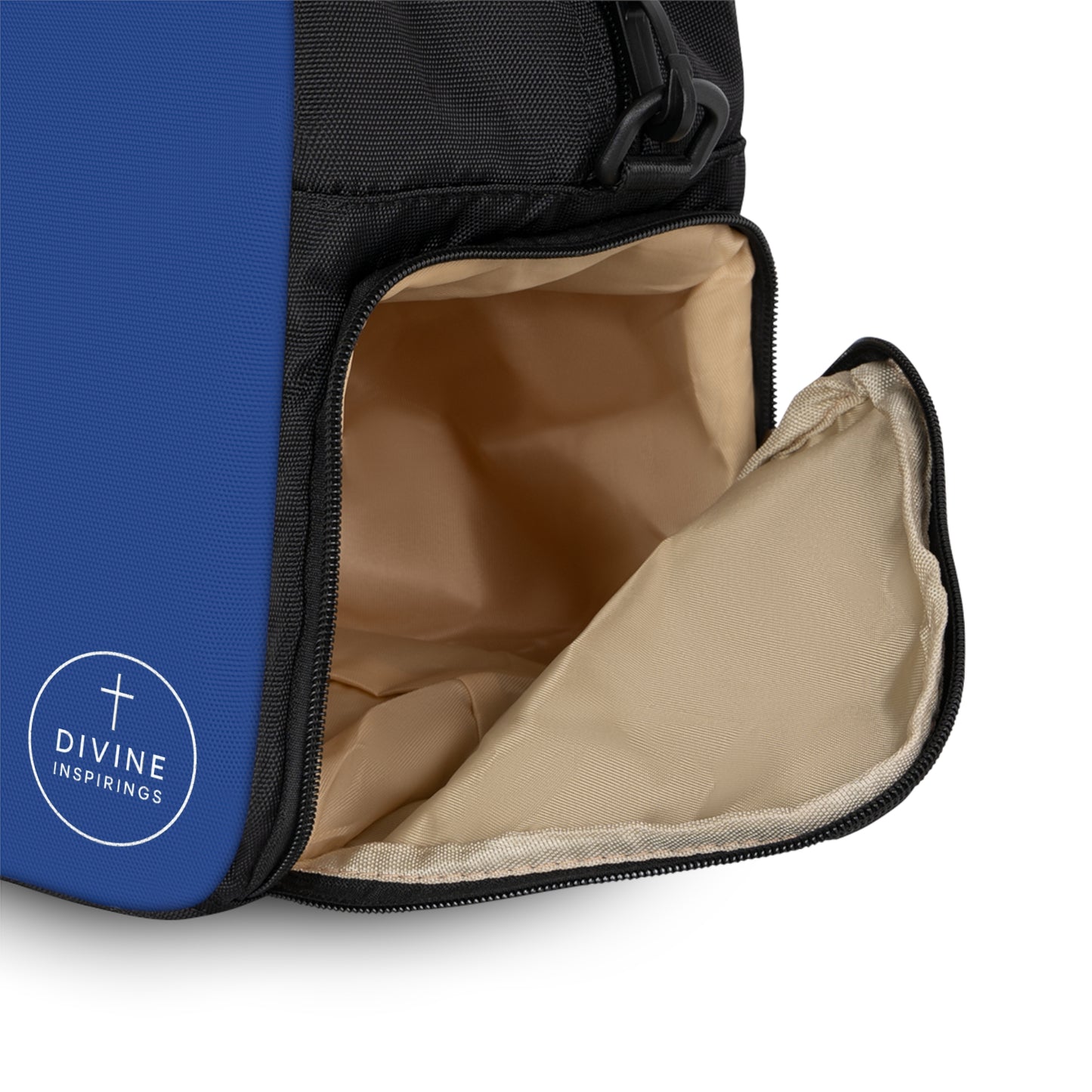 Women's Victory in Christ Fitness Bag in Blue – Chi Rho Symbol