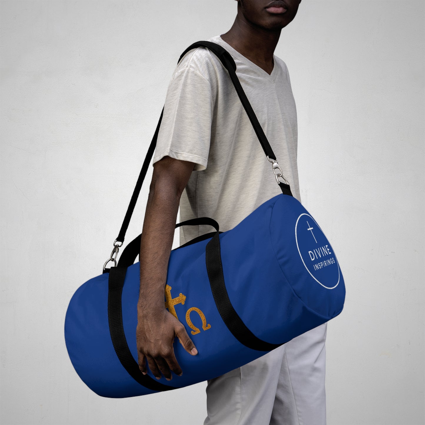 Eternal Victory Duffle Bag in Blue – Alpha & Omega