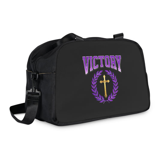 Strength & Victory in Black – Fitness Bag