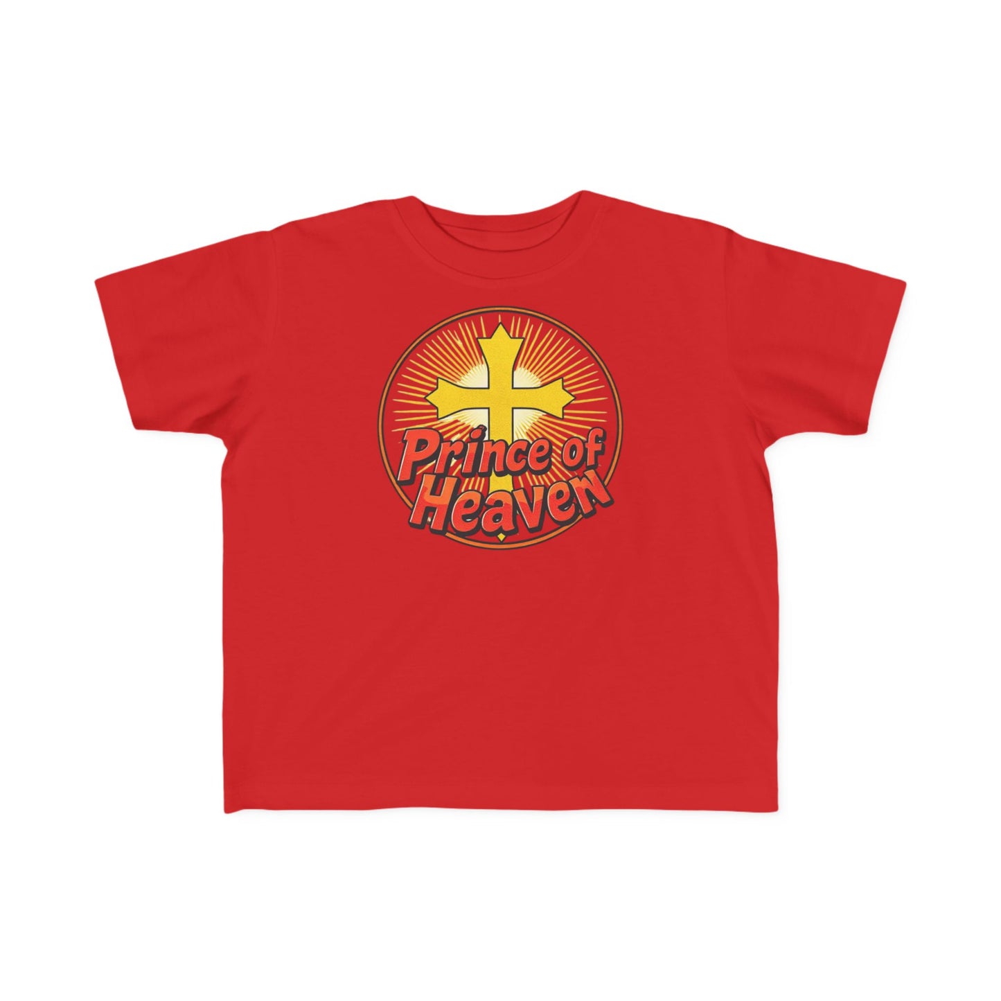 Toddler Boys’ “Prince of Heaven” Christian T-Shirt – Faith-Inspired Kids Tee
