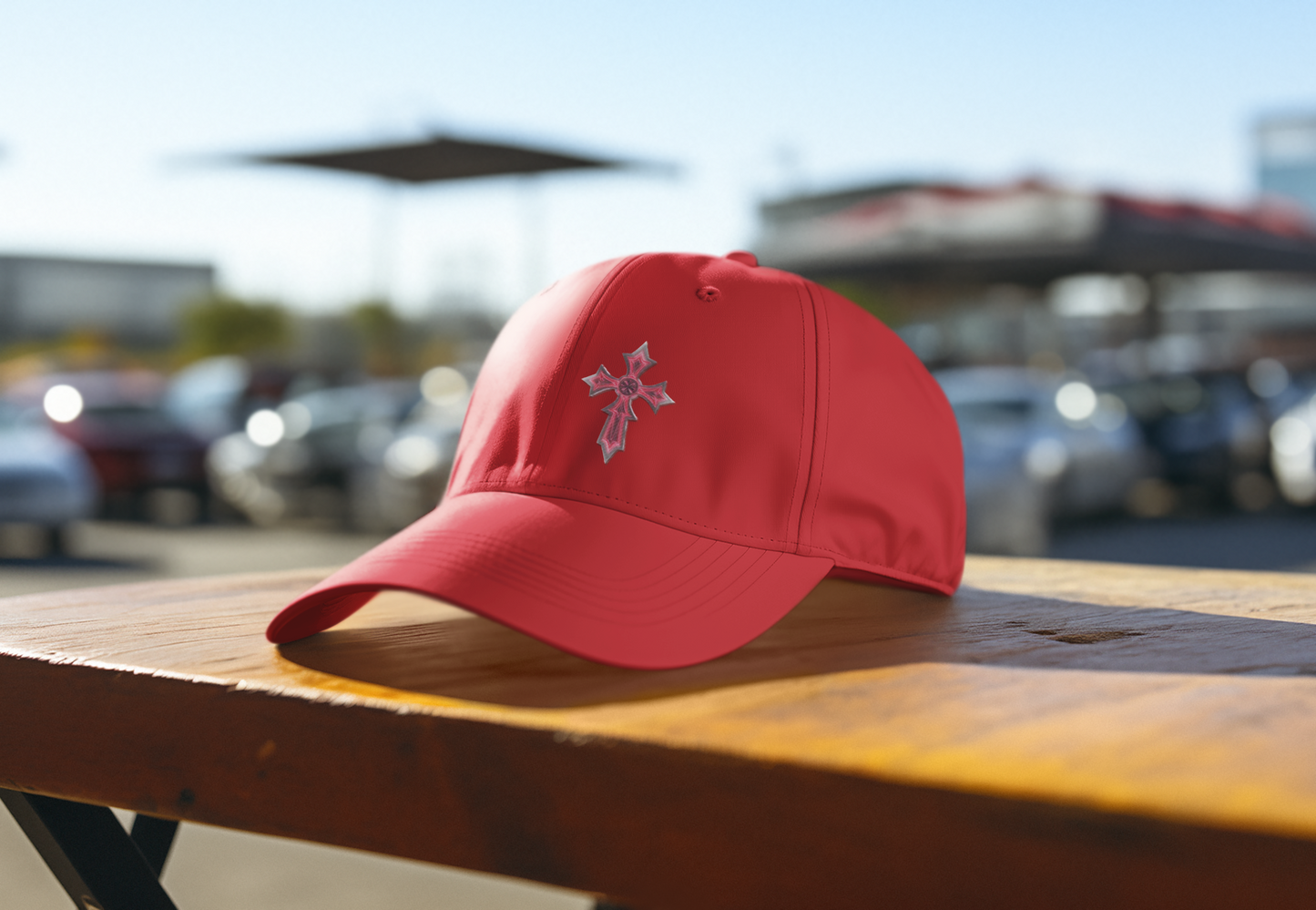 Christian Baseball Cap with Cross Design – Faith-Inspired Low Profile Hat