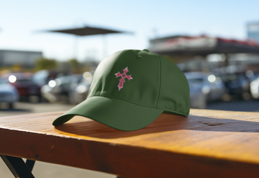 Christian Baseball Cap with Cross Design – Faith-Inspired Low Profile Hat