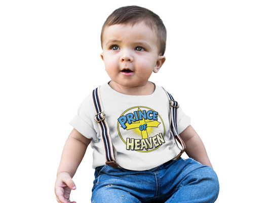 Infant Boys’ “Prince of Heaven” Christian T-Shirt – Baby Faith Tee