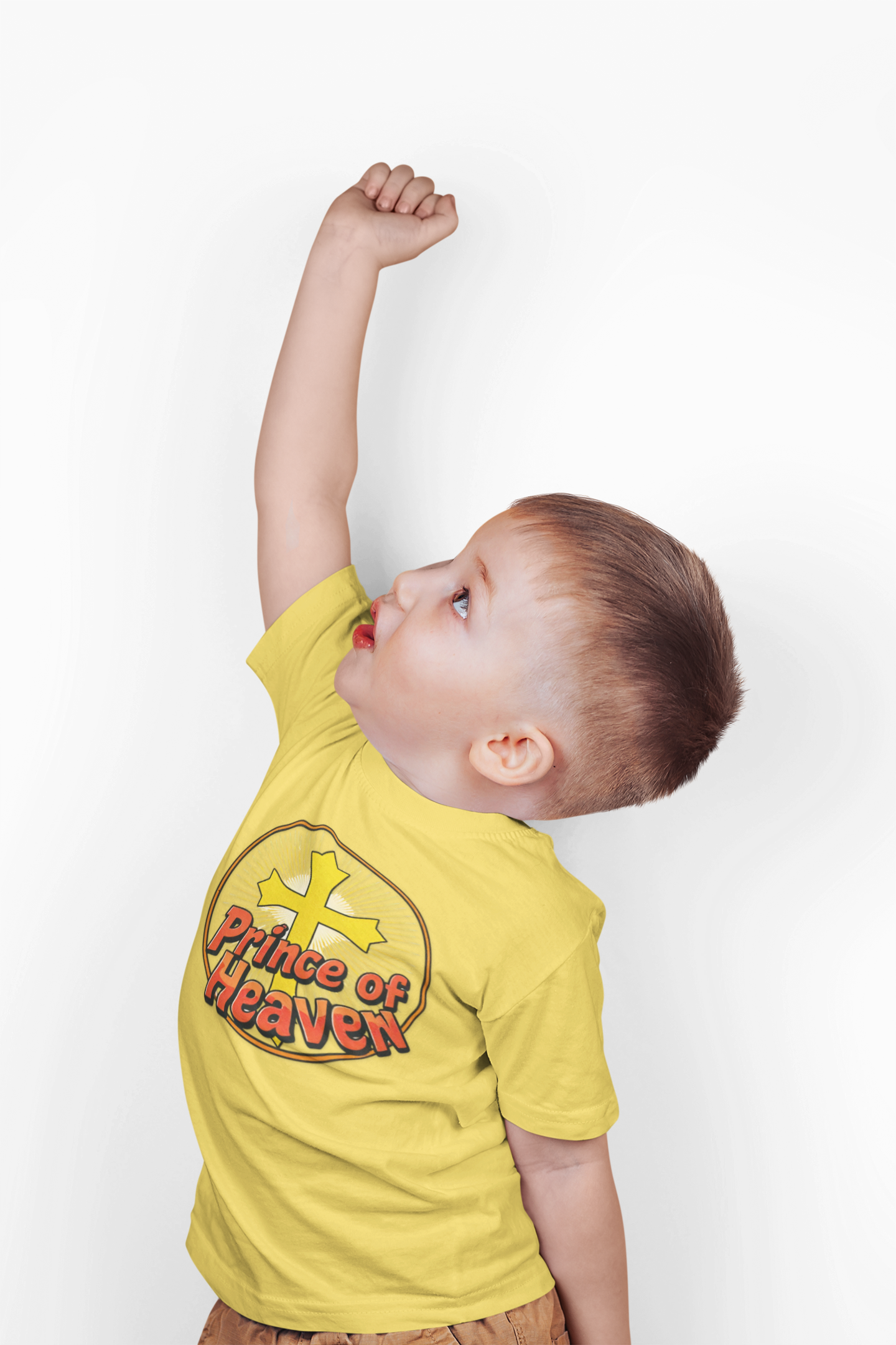 Infant Boys’ “Prince of Heaven” Christian T-Shirt – Soft Faith-Inspired Baby Tee