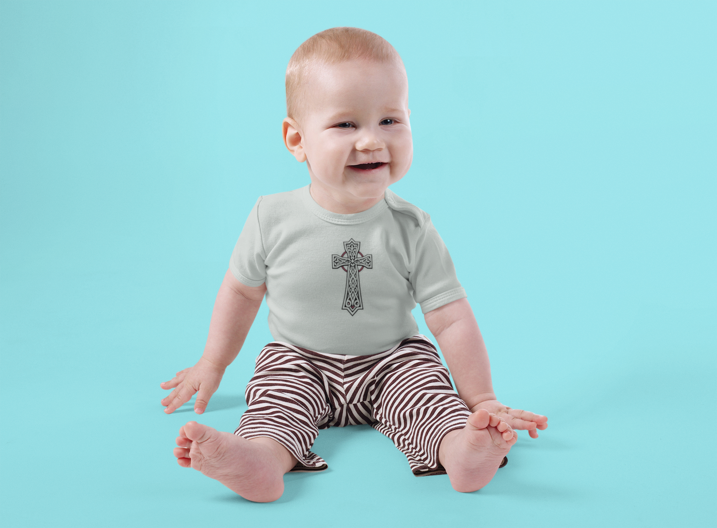 Sacred Beginnings – Infant Tee with Celtic Cross