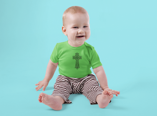 Sacred Beginnings – Infant Tee with Celtic Cross